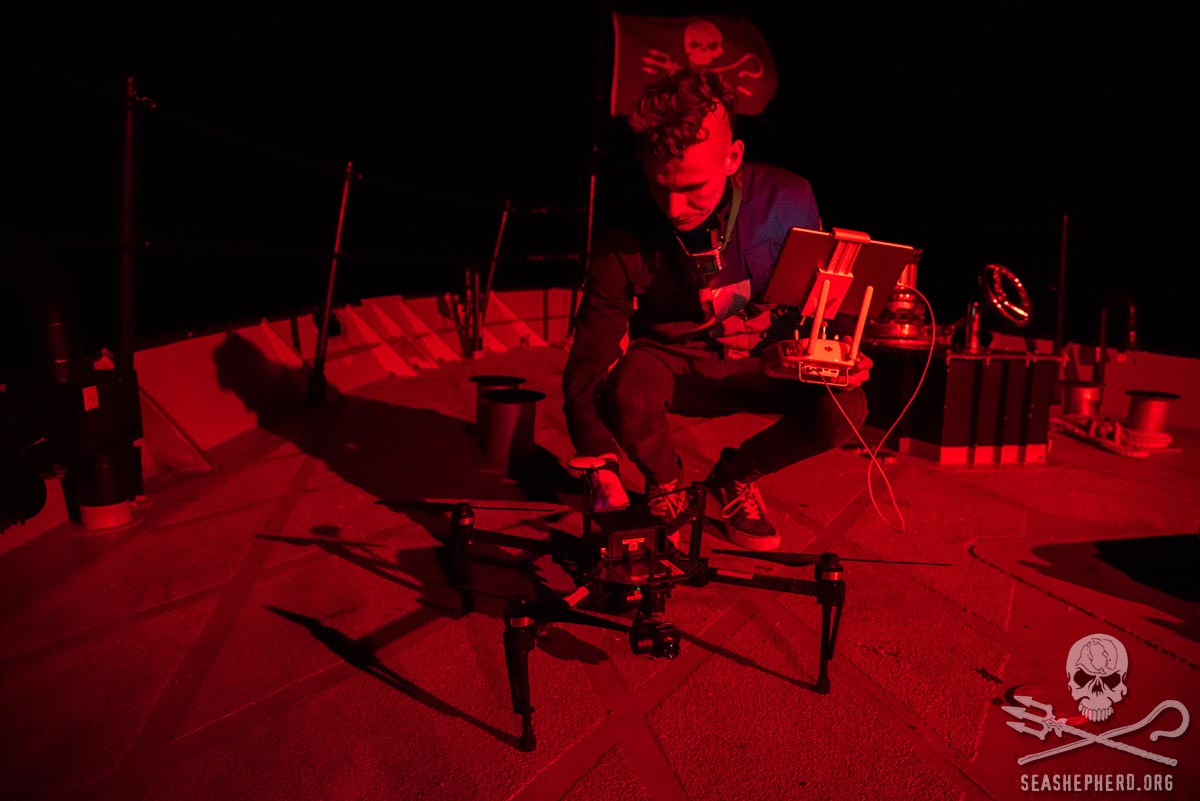 Sea Shepherd Night Drone Shot Down by Poachers